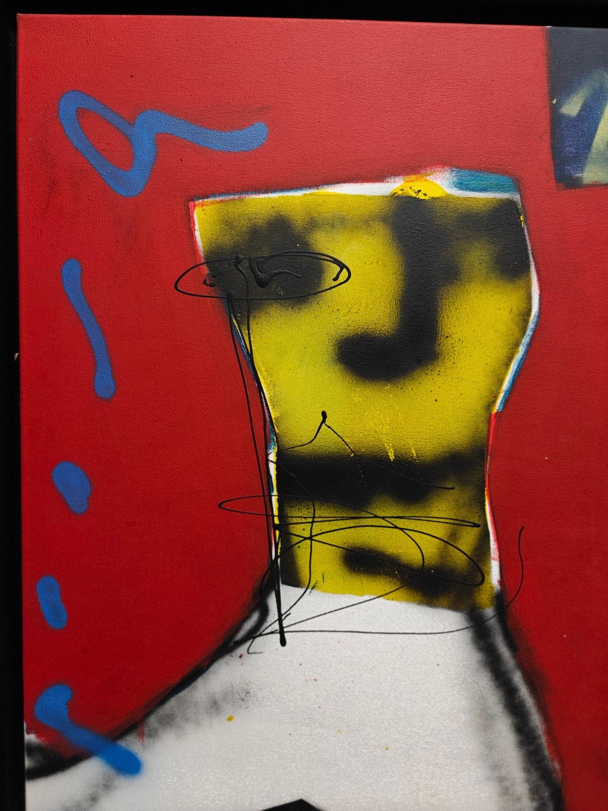 Herman Brood (1946-2001)- "Citywalk", Ophalen, Gesigneerd, Gemengde techniek, Figuren