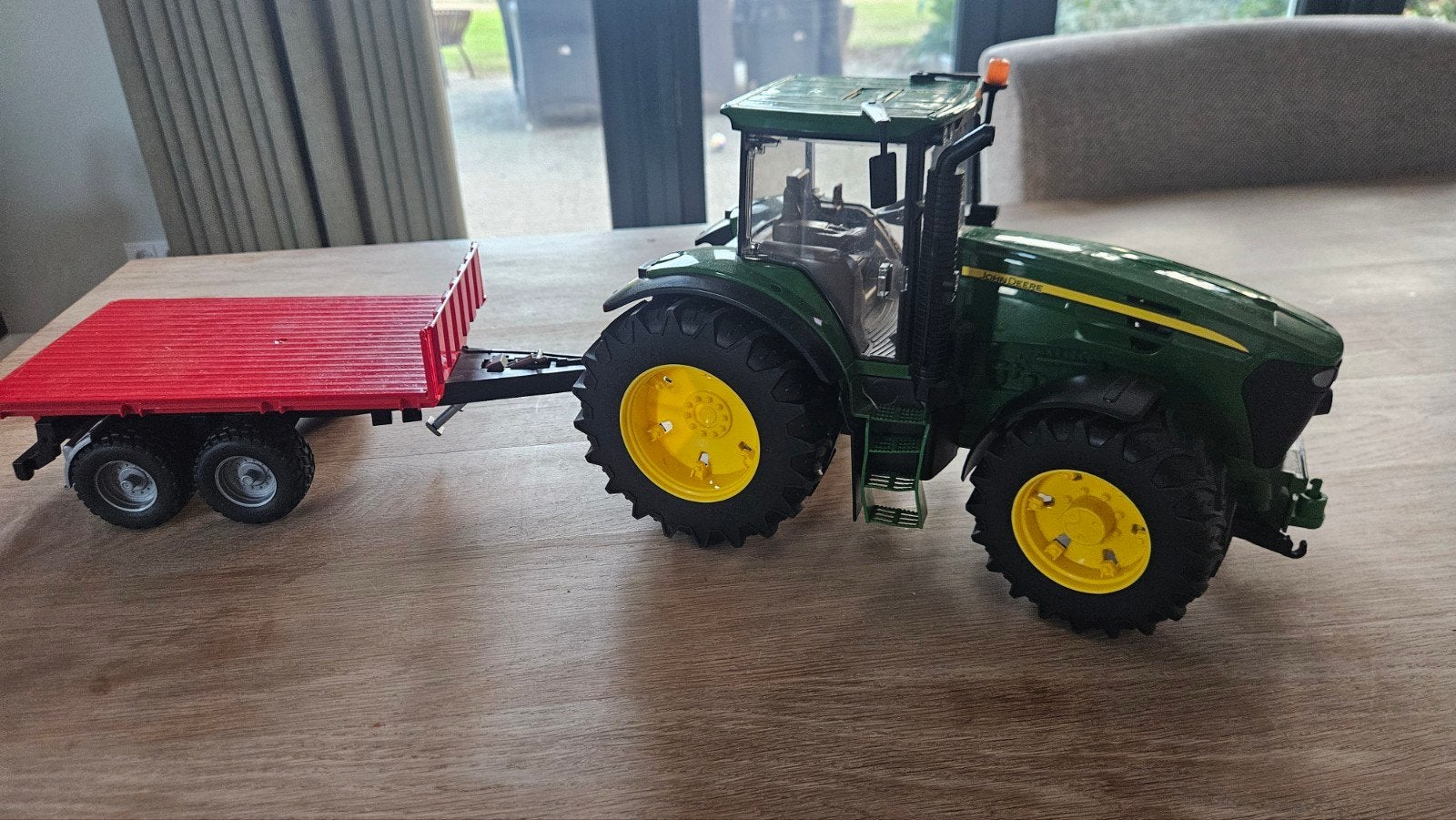 BRUDER John Deere tractor met aanhanger, Ophalen, Gebruikt