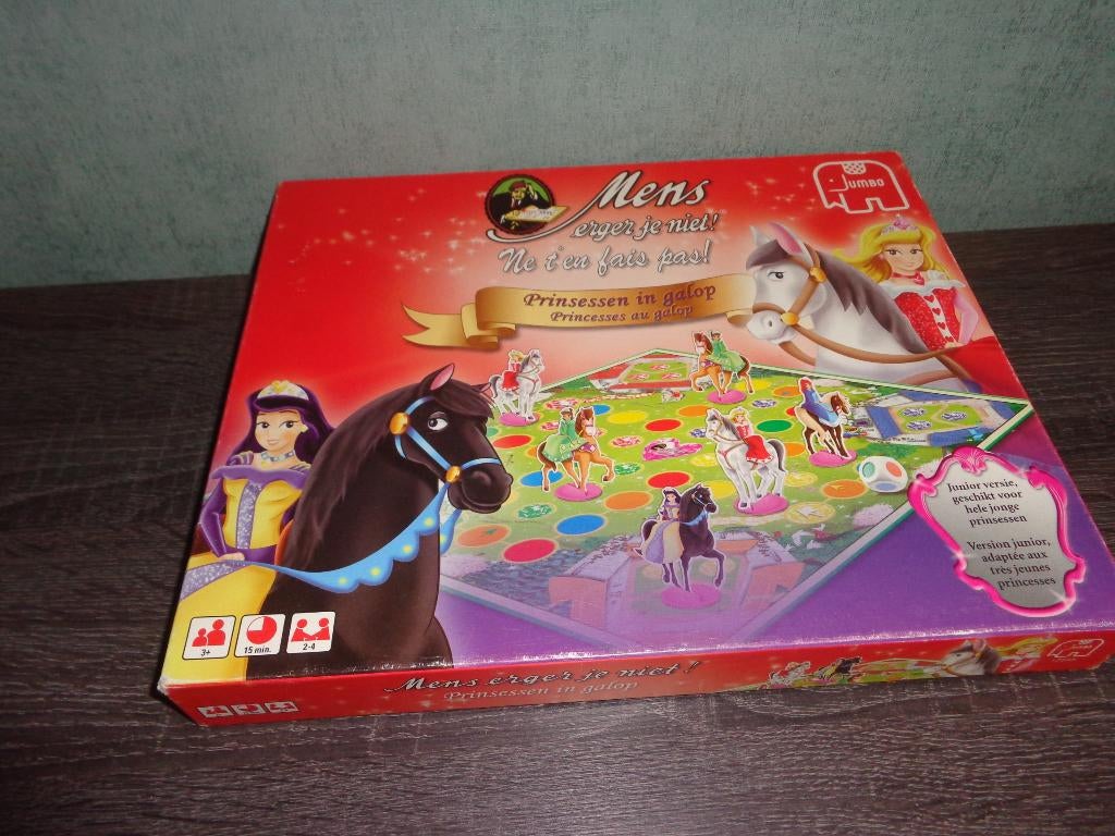 h41 – spel Mens erger je niet, prinsessen in galop, Ophalen of Verzenden, Gebruikt