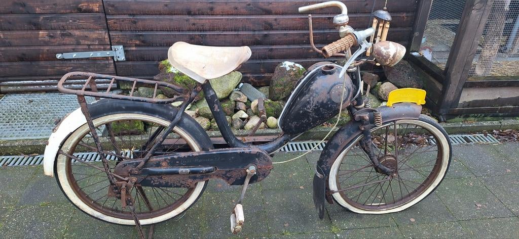 Te Koop. Union roulette frame. Bouwjaar 1960., Fietsen en Brommers, Brommeronderdelen | Oldtimers, Ophalen, Gebruikt, Frame, Overige merken