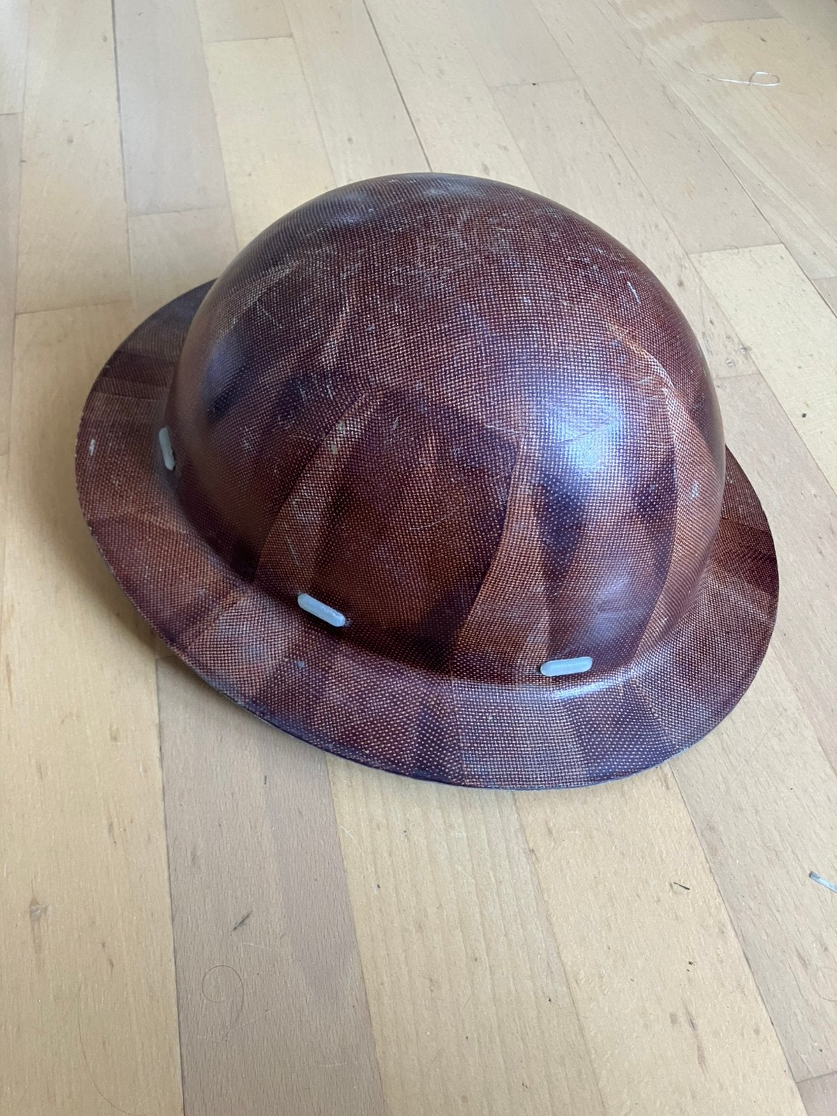 Veiligheidshelm antiek vintage. Mijnbouw, Ophalen of Verzenden, Gebruikt