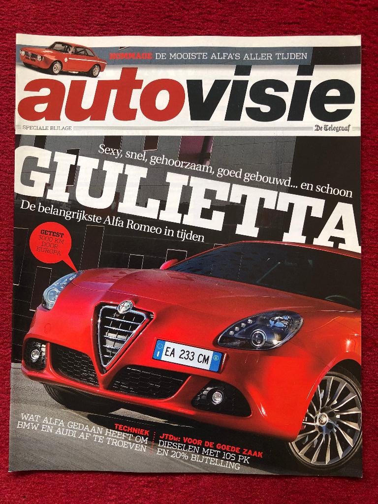 Speciale bijlage Autovisie Alfa Romeo Giulietta 2010 *, Boeken, Auto's | Folders en Tijdschriften, Nieuw, Alfa Romeo, Ophalen of Verzenden