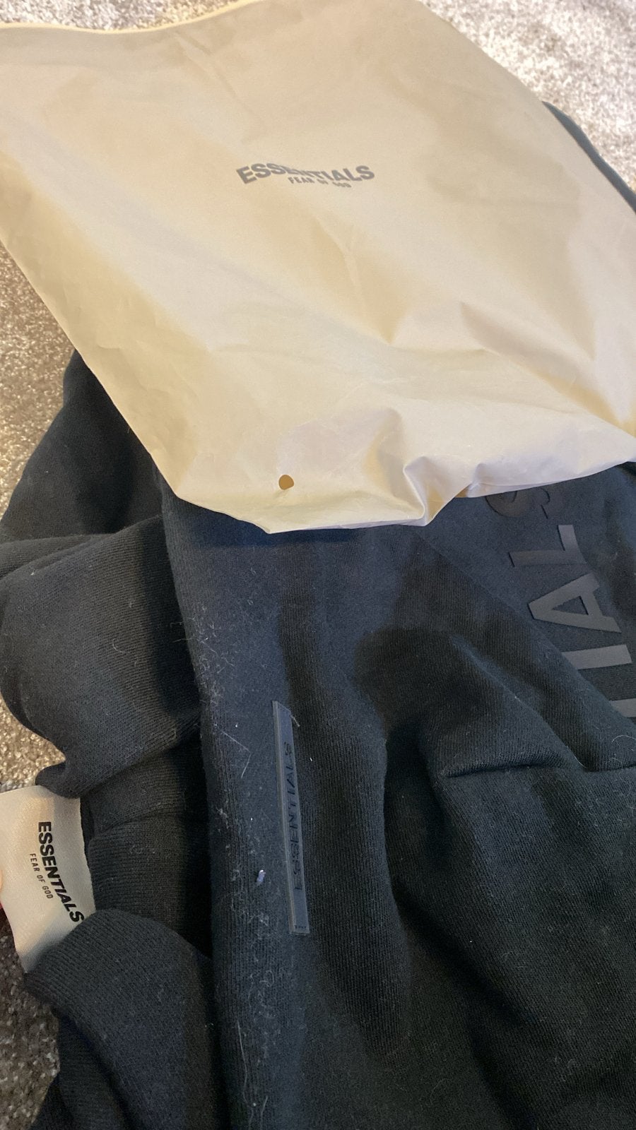 Essentials Fear of God Hoodie Zwart - Nieuw met labels, Ophalen of Verzenden, Nieuw