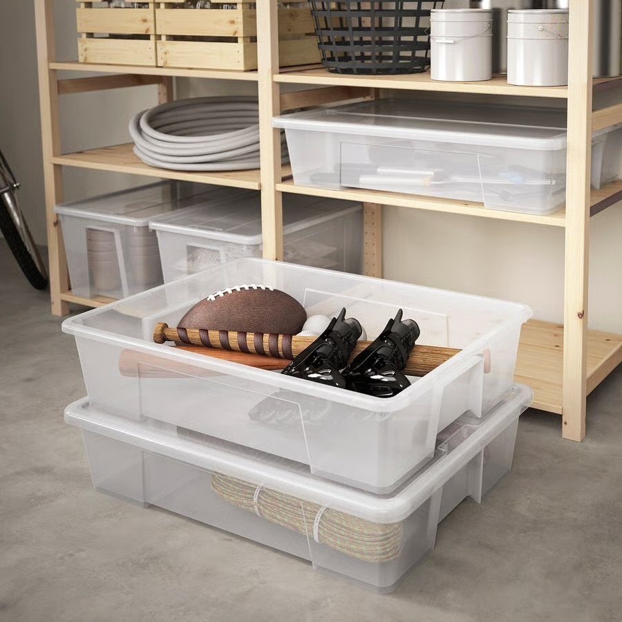 4 Grote ondiepe Samla ikea bakken, Doe-het-zelf en Verbouw, Ophalen, Gebruikt, 75 tot 100 cm, Minder dan 40 cm