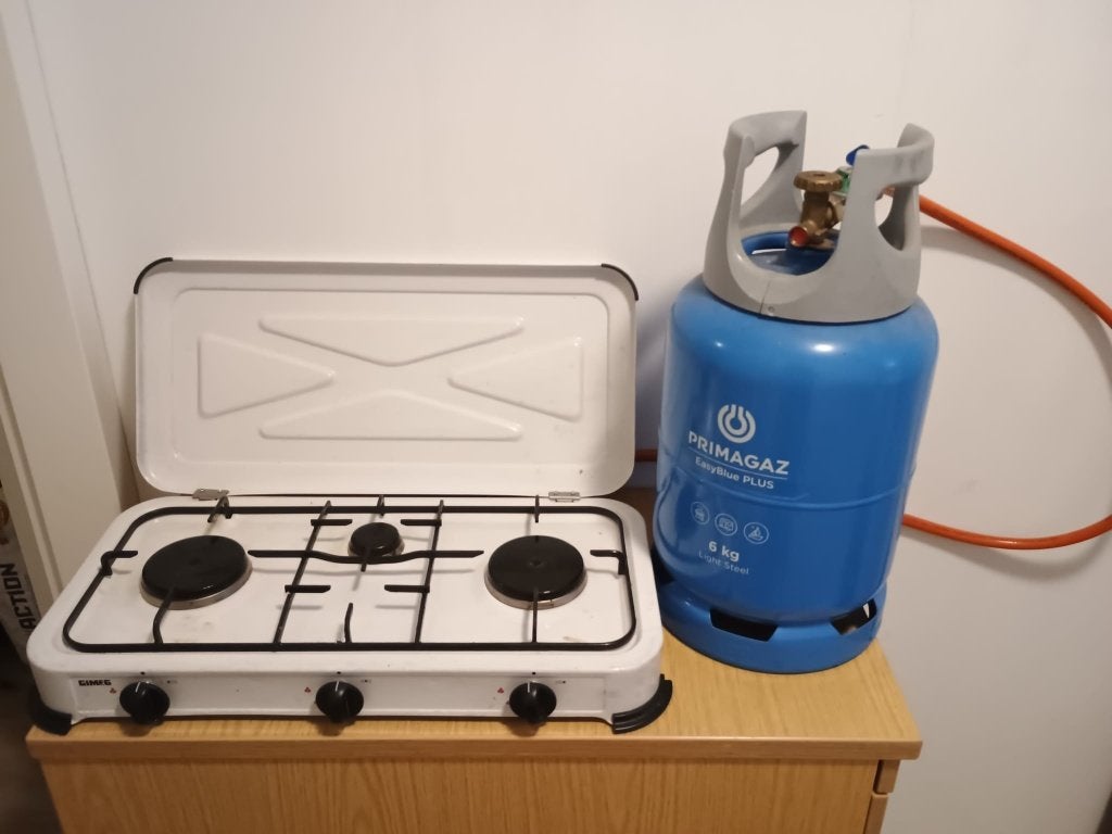 2-pits gaskooktoestel inclusief gasslang – werkt goed, Ophalen, Zo goed als nieuw, Primagaz