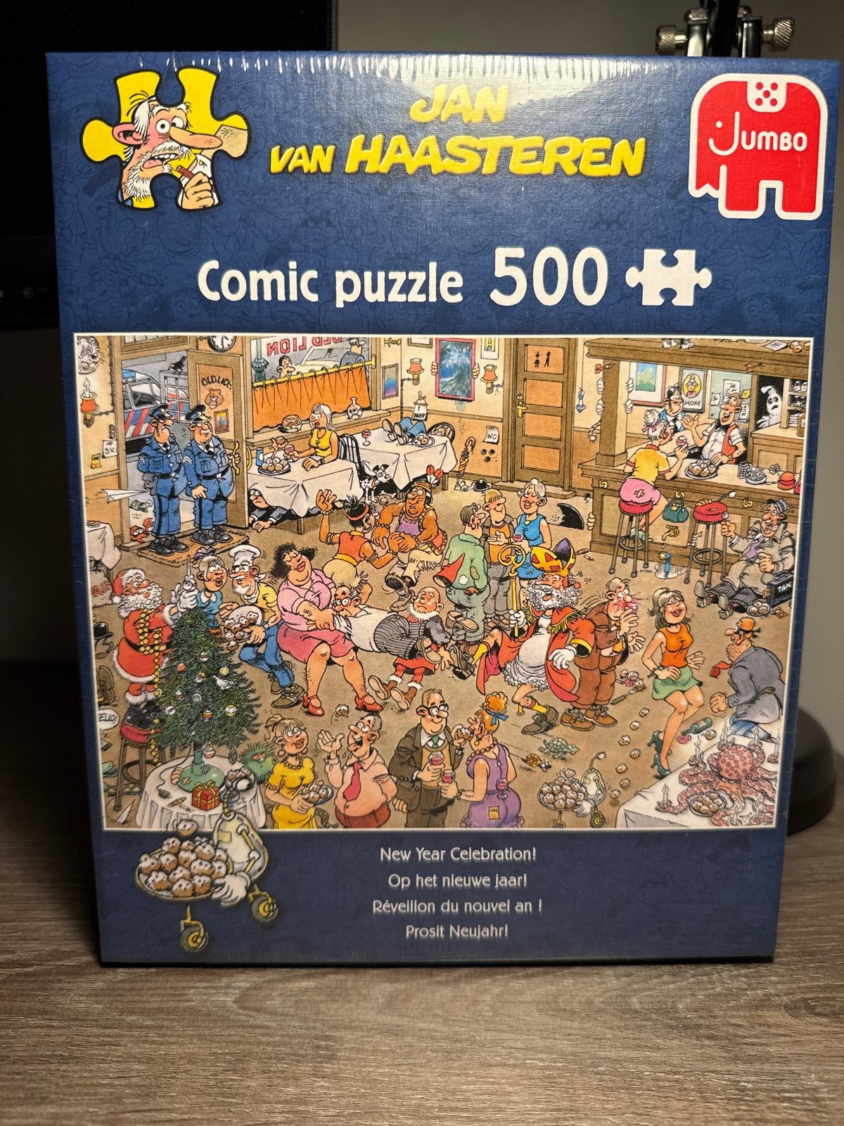 Jan van Haasteren Comic Puzzel 500 stukjes - Nieuwjaar, Ophalen of Verzenden, 500 t/m 1500 stukjes, Nieuw, Legpuzzel
