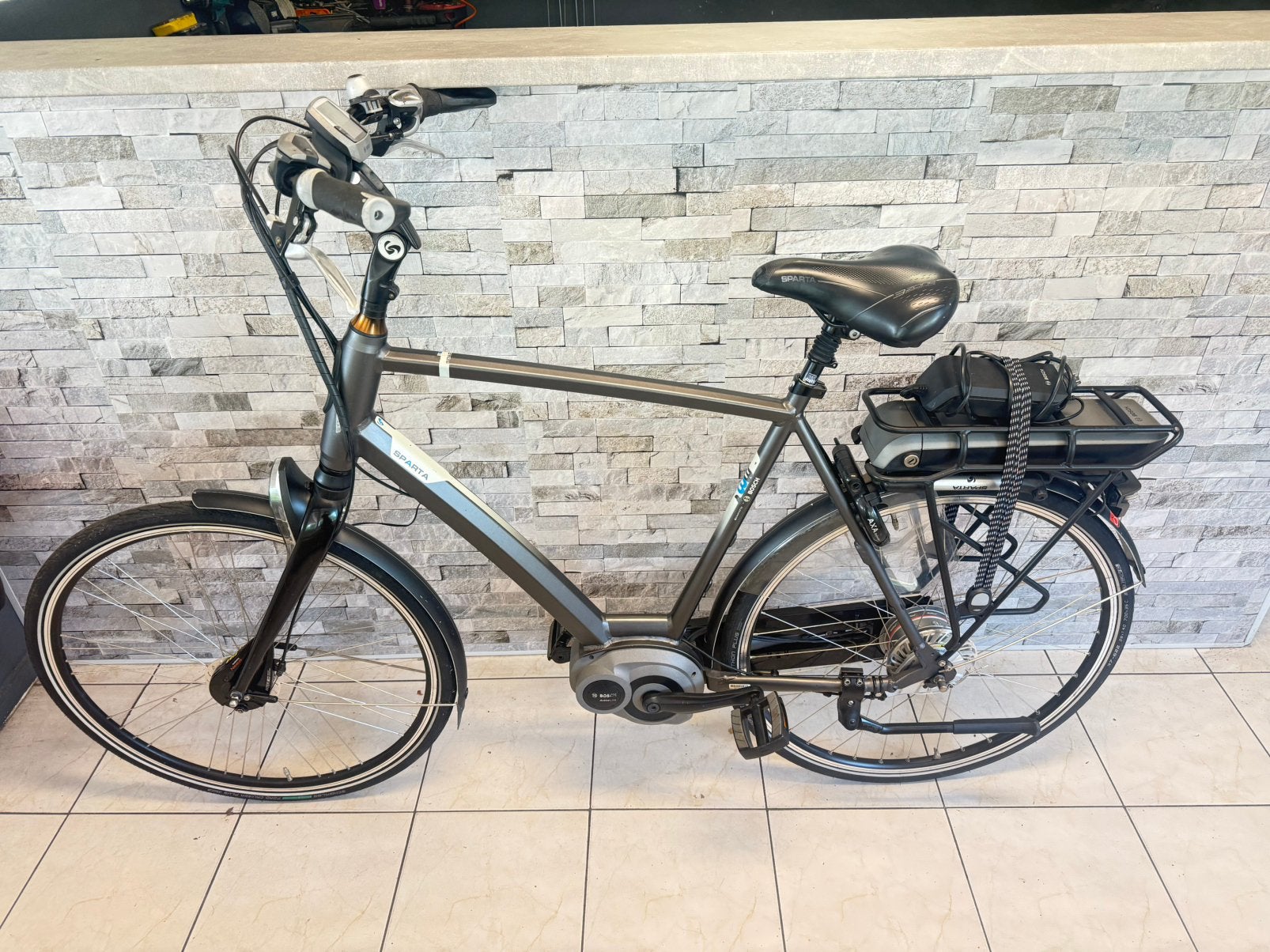 E-Bike Sparta H61cm. Bosch Active Line Middenmotor, Gebruikt, Versnellingen, 56 cm of meer, /