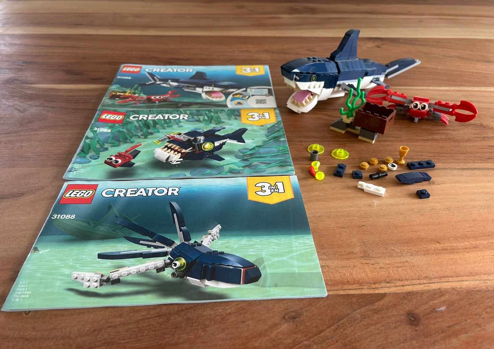 Lego Creator Set 31112 en 31088, Gebruikt, Lego, Ophalen of Verzenden, Creator