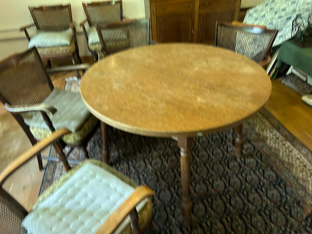 Kleine ronde houten eettafel, Antiek en Kunst, Ophalen