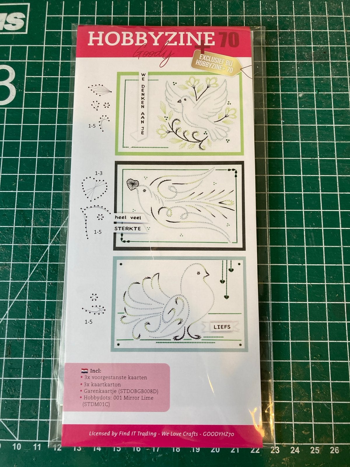 Hobbyzine 70 Kaarten Maakset Duiven - Nieuw, Hobby en Vrije tijd, Knutselen, Dieren, Nieuw, Meerkleurig, Ophalen of Verzenden