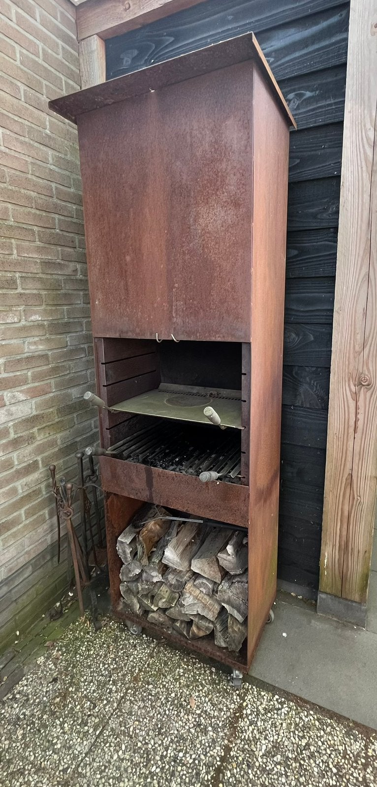 Openhaard BBQ, Ophalen, Gebruikt