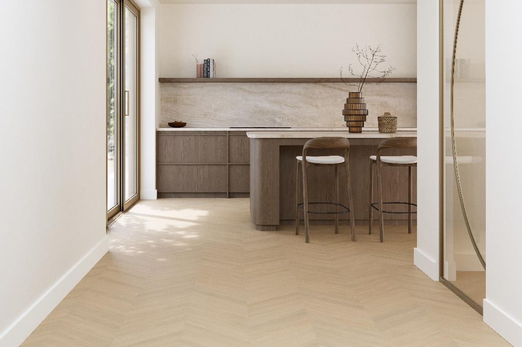 Belakos PVC vloer – tijdelijke partij scherpe prijs, Huis en Inrichting, Stoffering | Vloerbedekking, Crème, 75 m² of meer, Nieuw