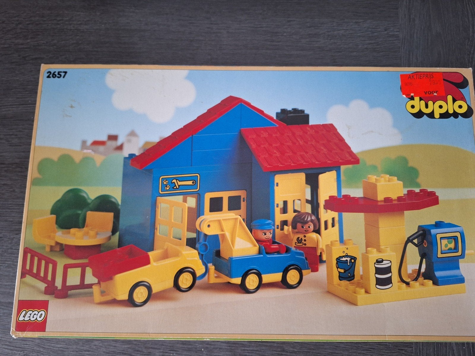 Duplo lego 2657 boerderij uit 1989 inclusief doos., Kinderen en Baby's, Speelgoed | Duplo en Lego, Ophalen, Overige thema's, Zo goed als nieuw