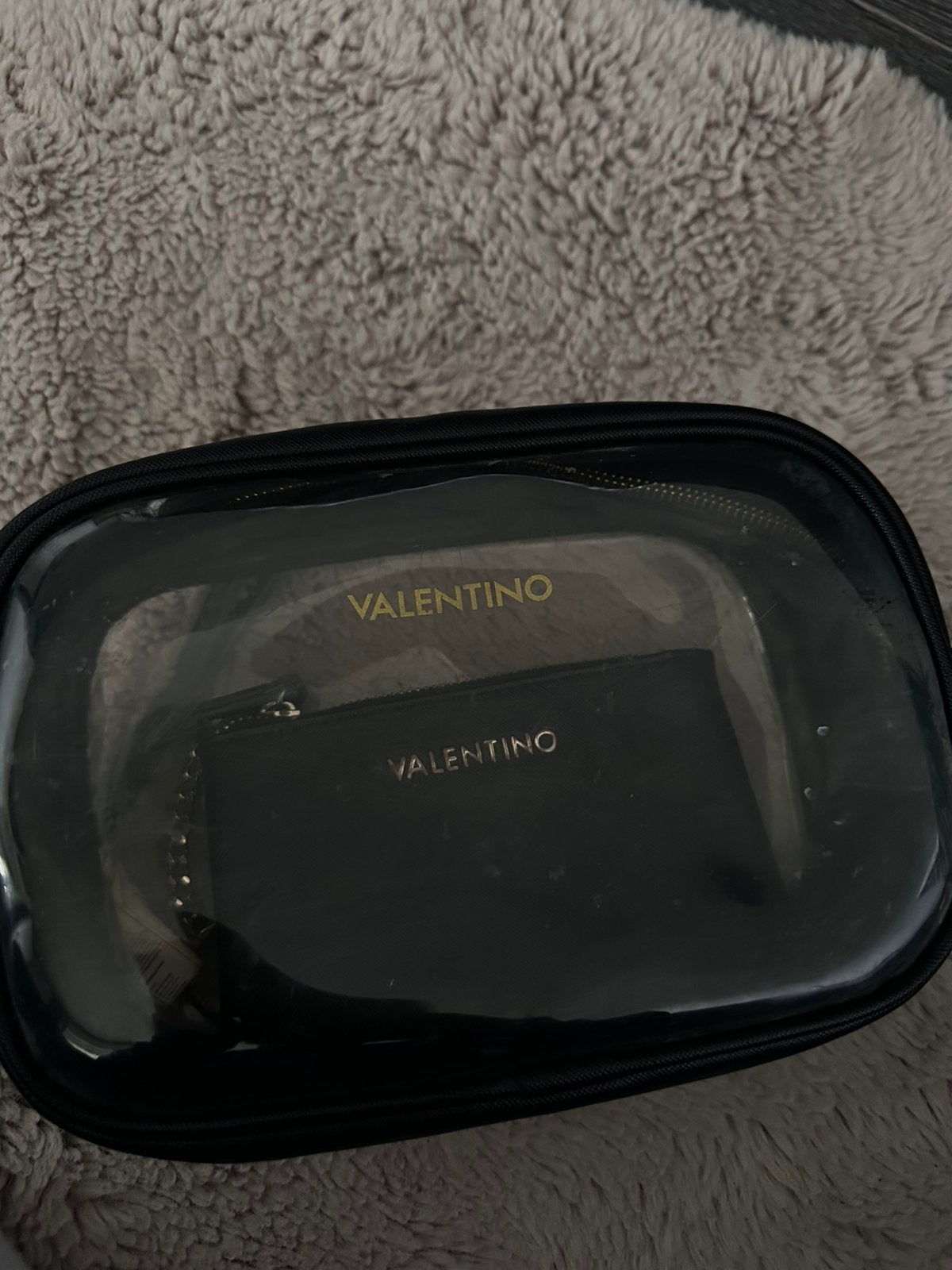 Valentino bag met houder, Ophalen of Verzenden, Gebruikt, Zwart, Softcase