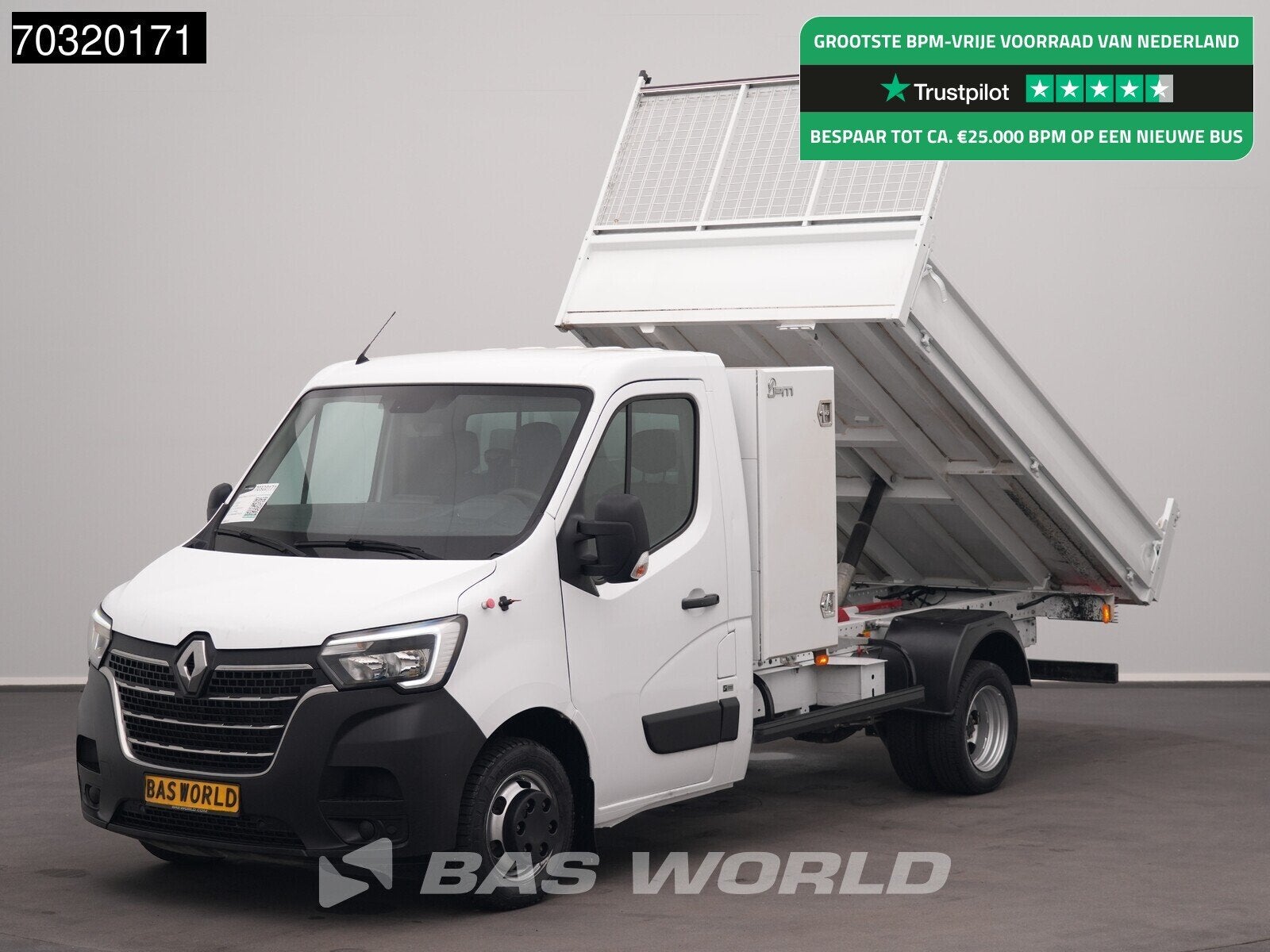 Renault Master 145PK Dubbellucht Kipper 3,5t Trekhaak Airco, Auto's, 145 pk, Gebruikt, 4 cilinders, Renault