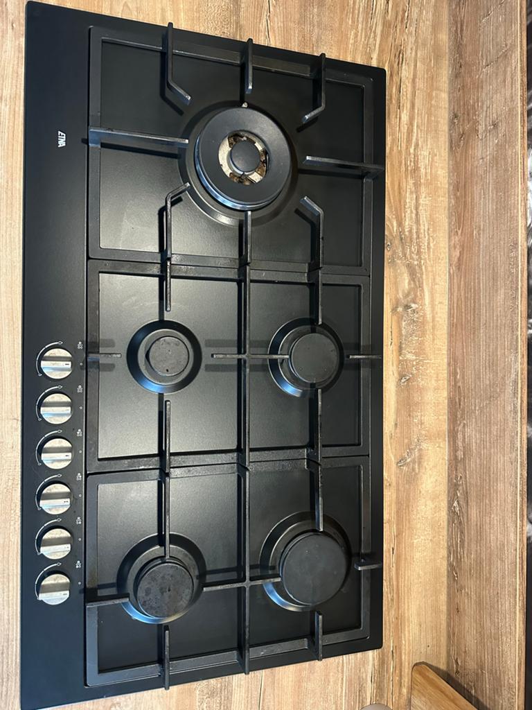 Etna KGF889ZTA gaskookplaat 89cm met wokbrander, Witgoed en Apparatuur, Kookplaten, Ophalen, Zo goed als nieuw, Inbouw, Gas