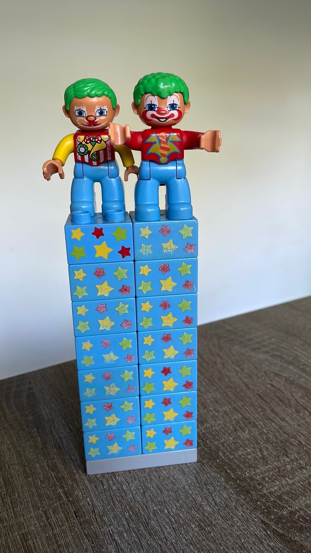 2 circus figuurtjes van Duplo met bouwstenen, Ophalen of Verzenden, Zo goed als nieuw, Duplo