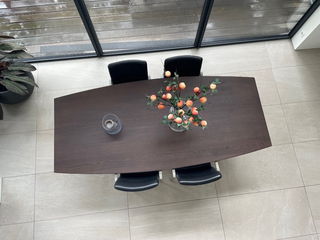 Stijlvolle lederen stoelen, Huis en Inrichting, Ophalen, Comfortabel modern, Zwart, Zo goed als nieuw