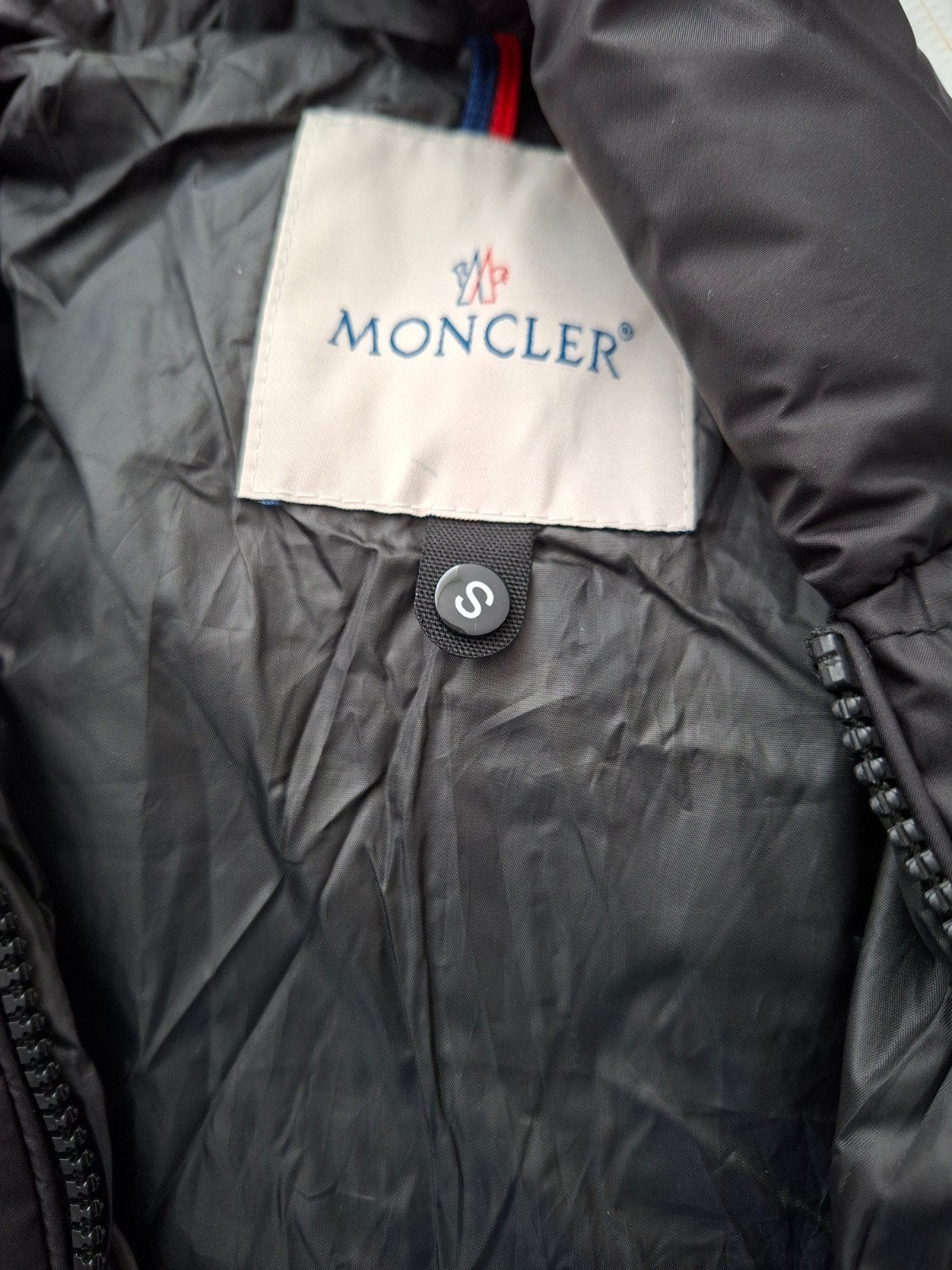 Moncler Heren Donsjack Zwart Maat S, Moncler, Zwart, Ophalen of Verzenden, Zo goed als nieuw