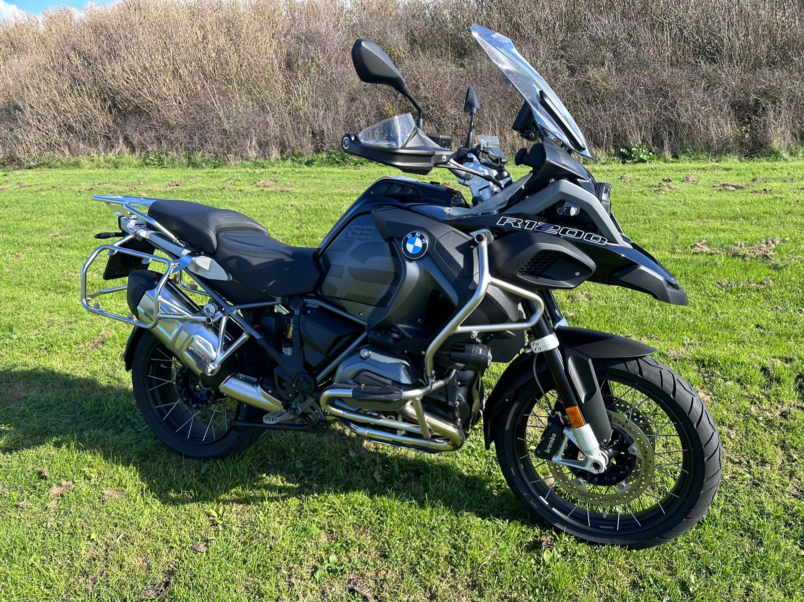 BMW R1200GS Adventure Triple Black – B.J. 2017  weinig KM., 2 cilinders, Quickshifter, Nieuw, Motorrijbewijs A