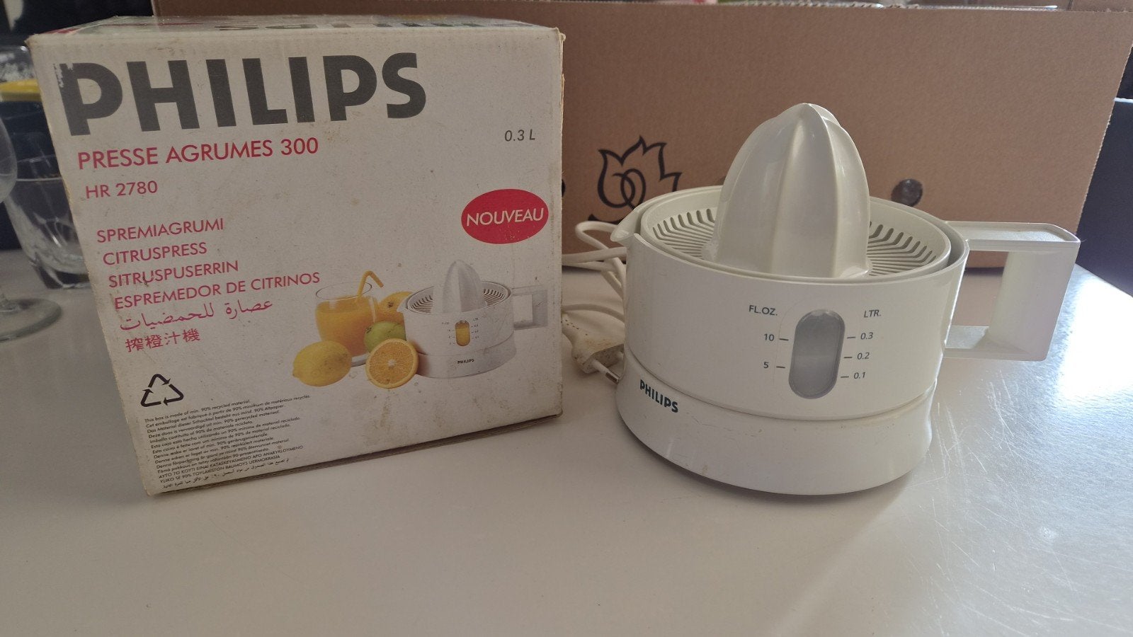 Philips Citruspers HR 2780, Ophalen, Gebruikt