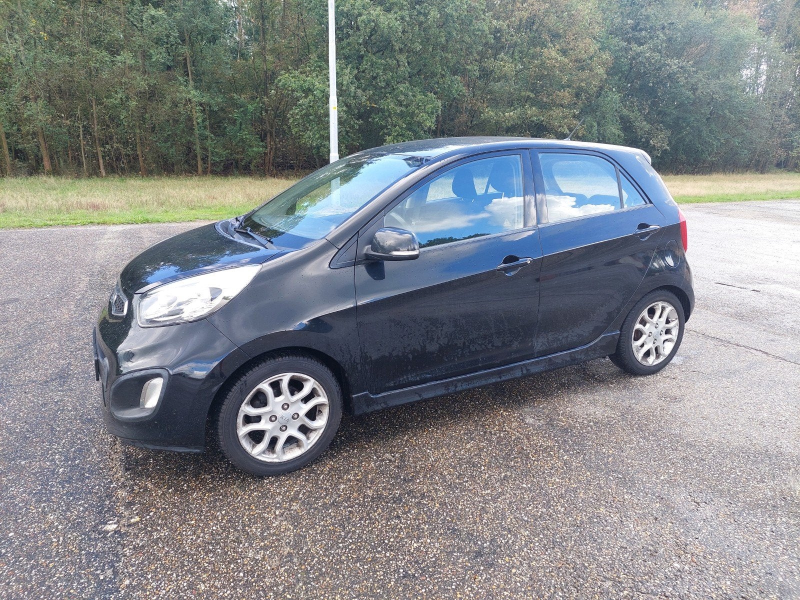 Kia Picanto 1.2 Cvvt 5-DRS 2011 Zwart, 4 cilinders, 400 kg, Zwart, Origineel Nederlands