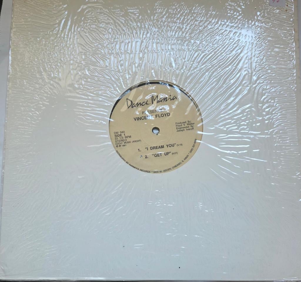 VINCENT FLOYD 12-inch @ DANCE MANIA LABEL, Verzenden, Zo goed als nieuw, 12 inch