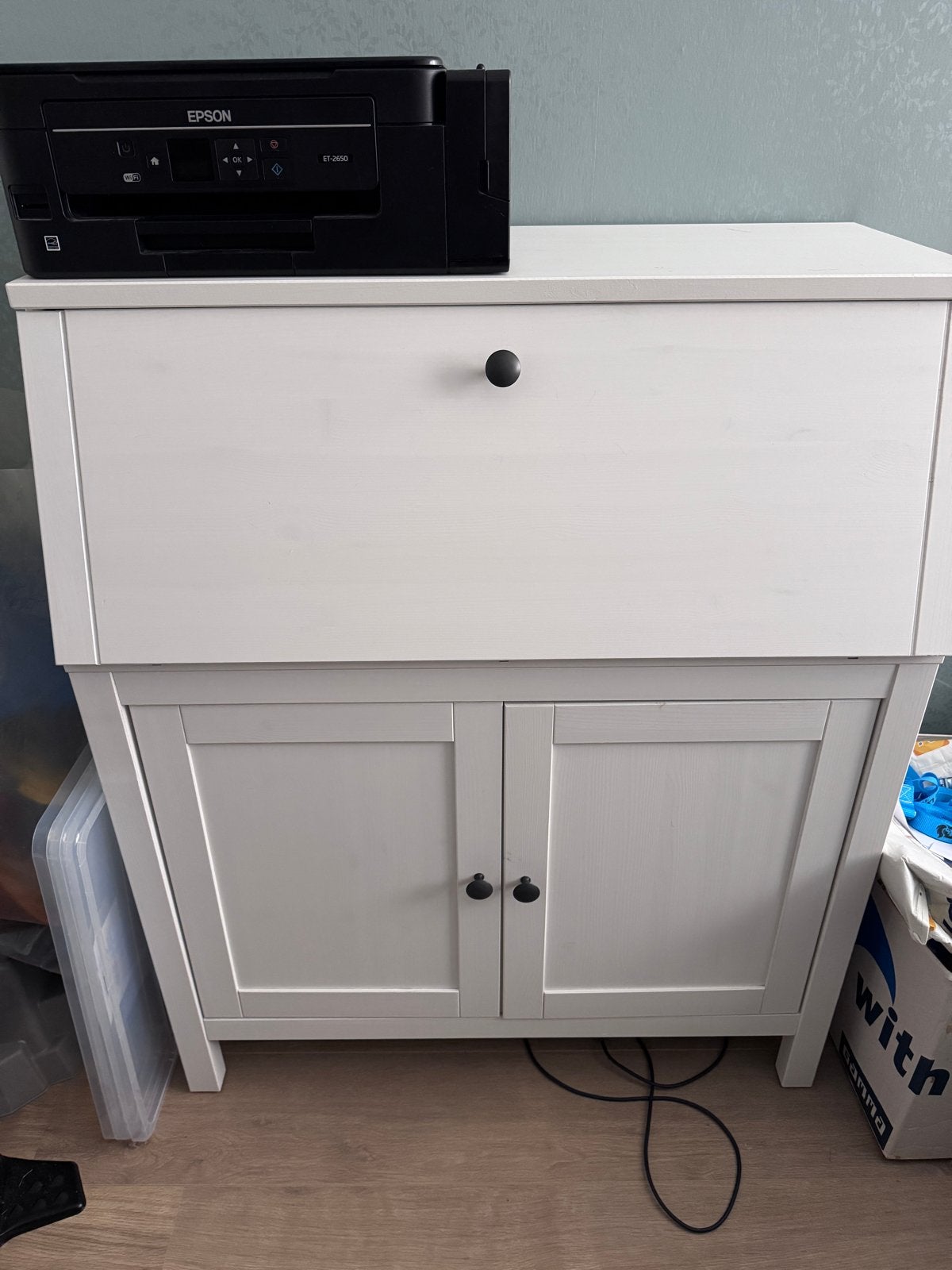 Ikea Hemnes Secretaire wit - Erg goede staat, Ophalen, Zo goed als nieuw