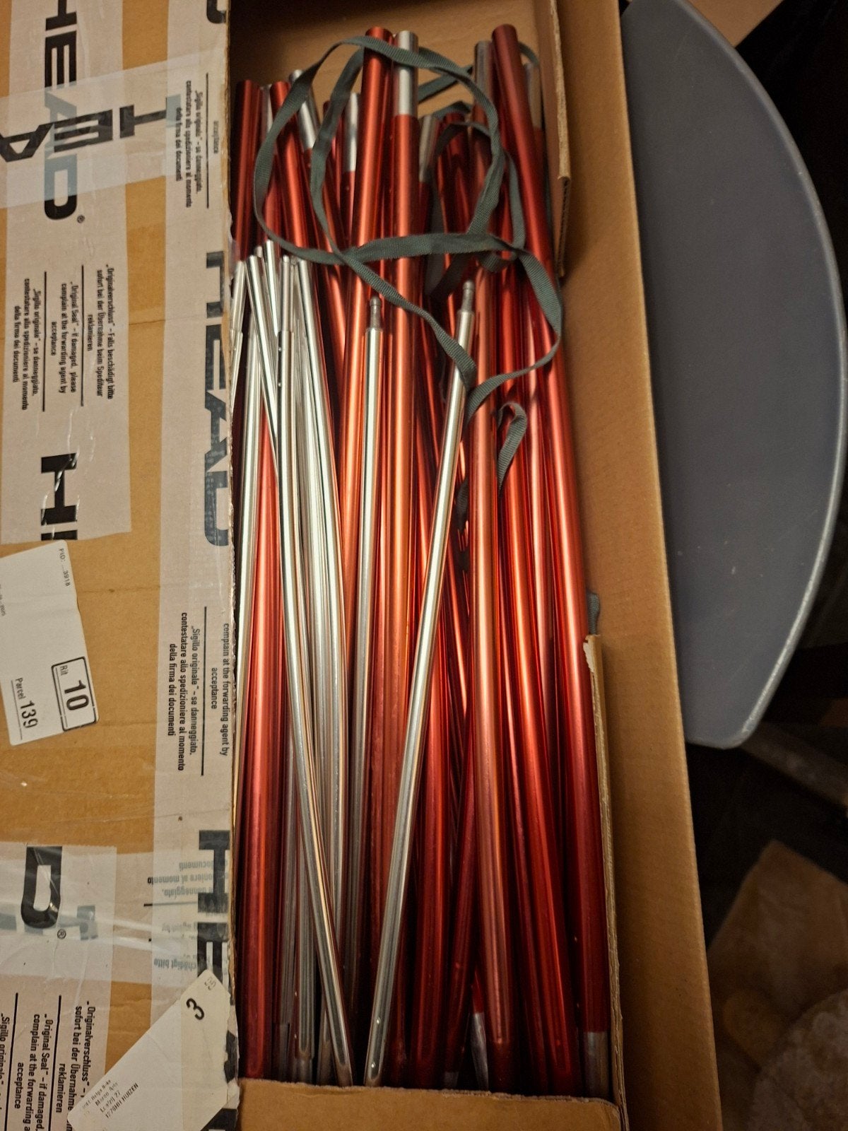 aluminium stokken (Robens Paso flex), Ophalen, Gebruikt
