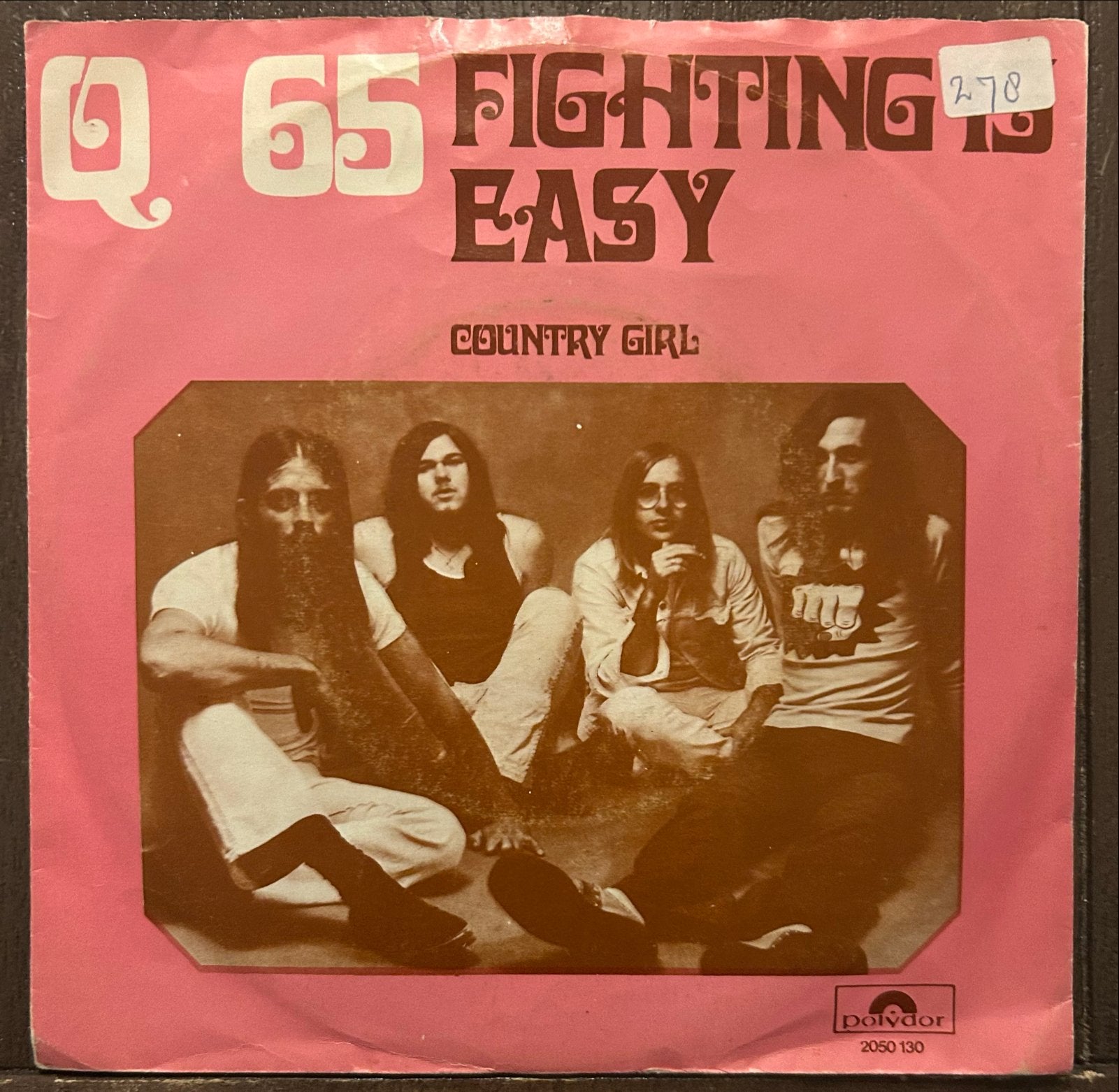 Q65 - Fighting Is Easy / Country Girl (Polydor 2050 130), Cd's en Dvd's, Vinyl Singles, Gebruikt, Originele persing, 7 inch, Ophalen of Verzenden