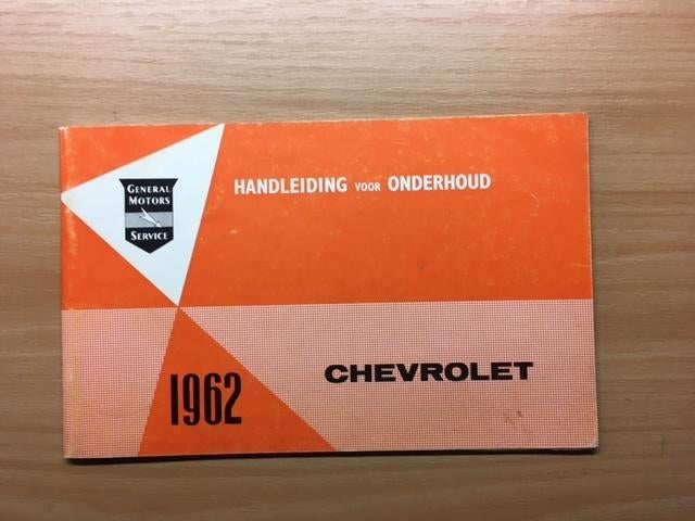 Handleiding/Instructieboekje   Chevrolet   1962   NL, Verzenden