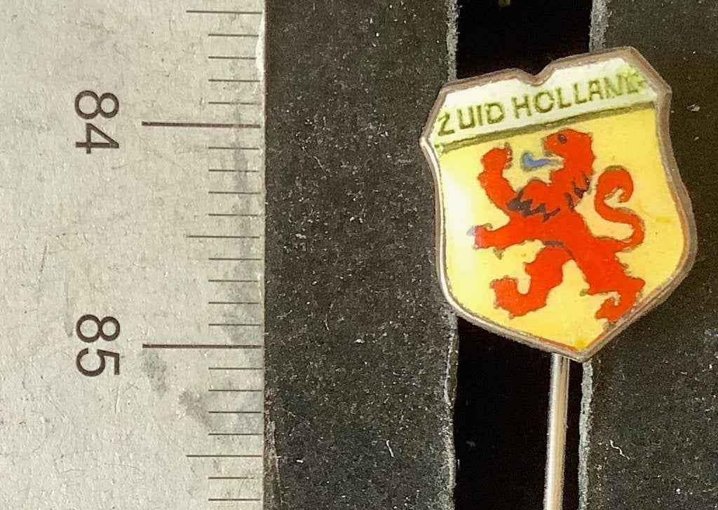 speld, Zuid-Holland, Provinciewapen (RB, Verzamelen, Speldjes, Pins en Buttons, Ophalen of Verzenden, Gebruikt, Stad of Land, Speldje of Pin