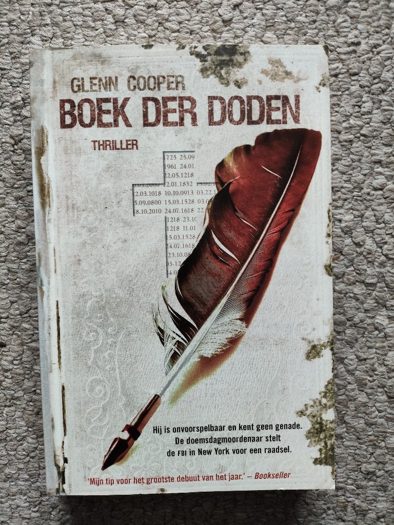 Glenn Cooper Boek der Doden in nette staat, Boeken, Ophalen of Verzenden, Zo goed als nieuw