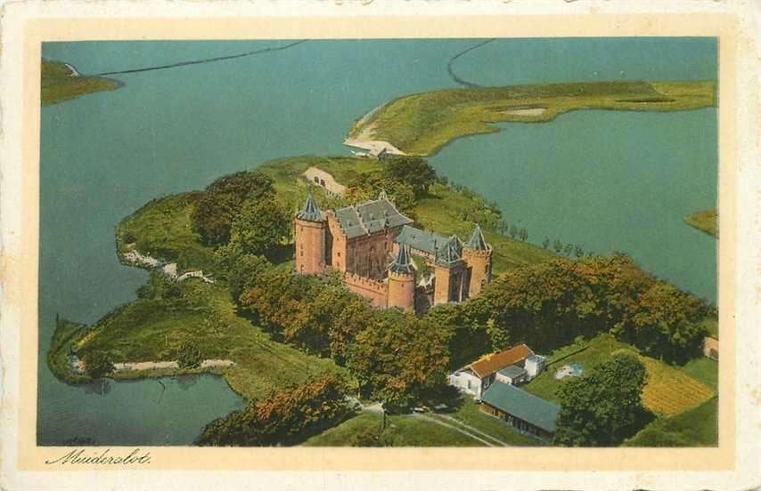 300-168-003 Muiden Muiderslot, Verzamelen, Verzenden, Voor 1920, Noord-Holland