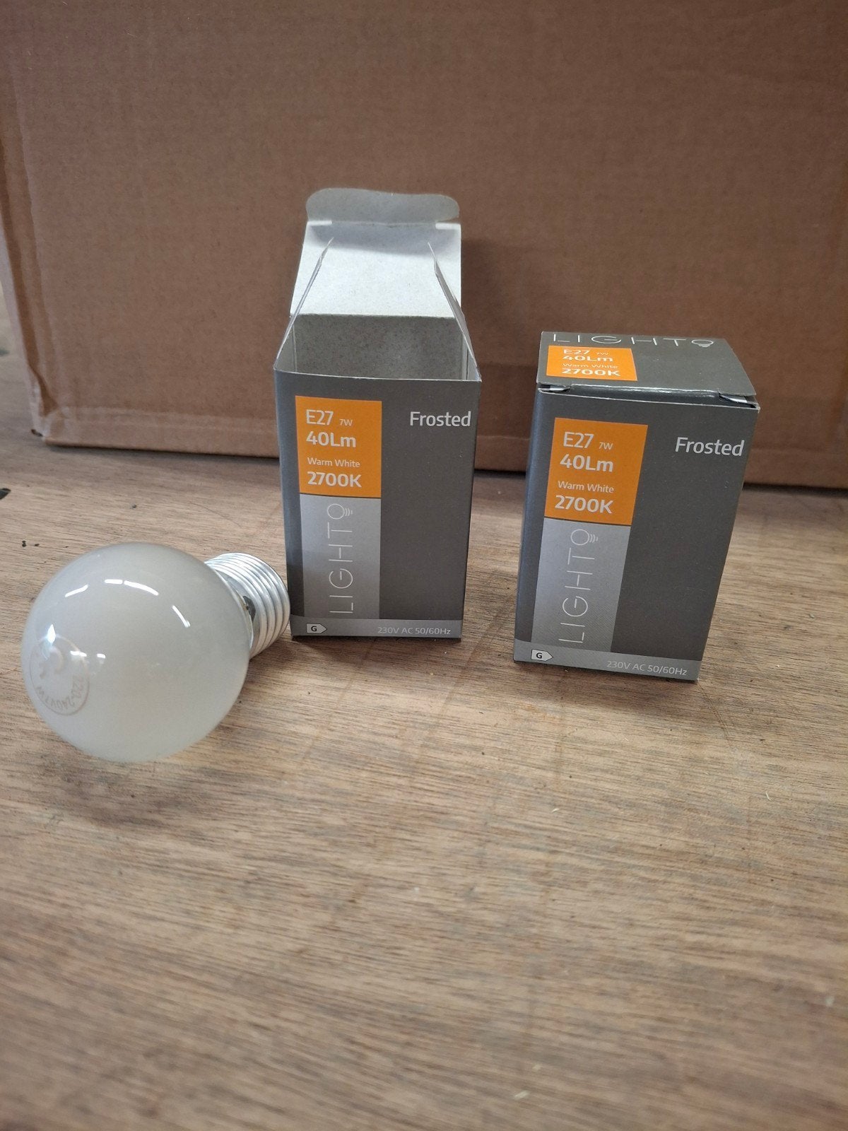 Gloeilamp Nieuw 20 stuks. grote fitting mat 7W, Ophalen of Verzenden, Nieuw, E27 (groot)