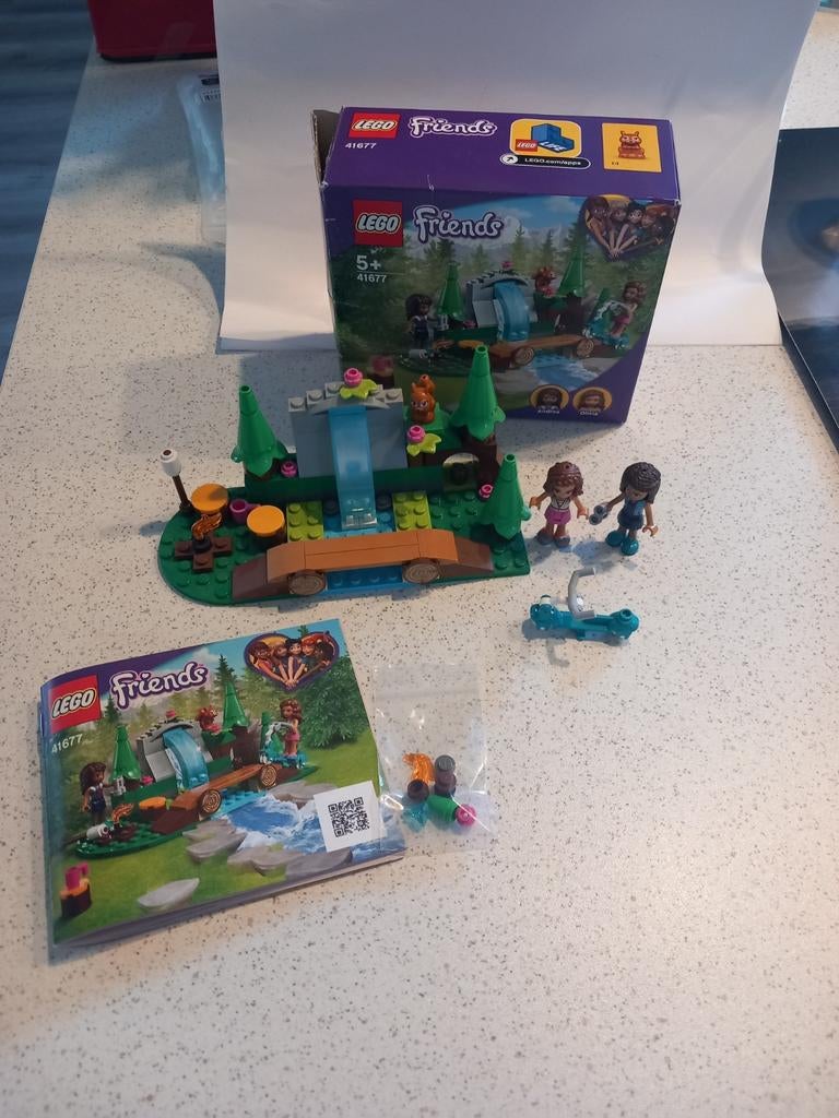 Lego 41677 waterval in het bos compleet, Lego, Friends, Ophalen of Verzenden, Zo goed als nieuw