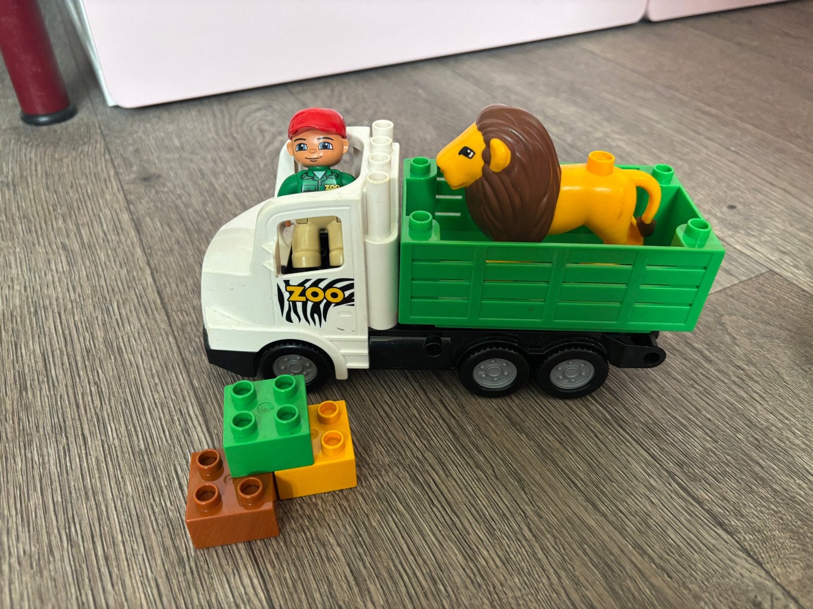 Duplo 6170 Dierentuinverzorging met Leeuw en Verzorg(st)er, Inclusief minifiguren, Gebruikt, Ophalen of Verzenden, Duplo