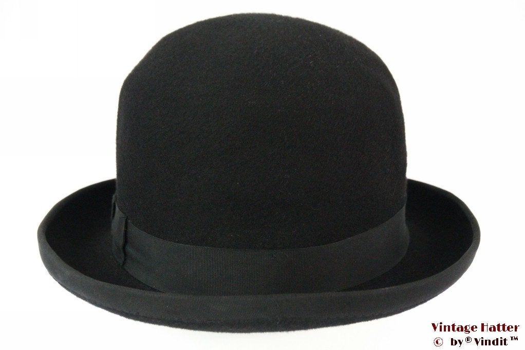 oude Vintage Bolhoed Lonconito hardtop zwart vilt 56, Ophalen of Verzenden, Heren, Lonconito - Cappeleria Cambini