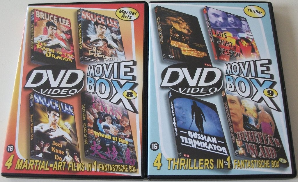 Dvd *** MOVIE BOX *** 2-Disc Boxset Volume 8, Cd's en Dvd's, Vanaf 16 jaar, Boxset, Actie, Ophalen of Verzenden