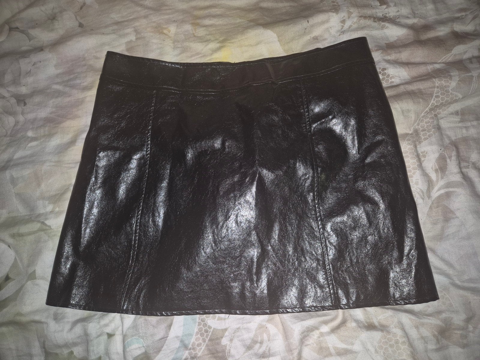 nep leren rok costes xl, Zwart, Maat 46/48 (XL) of groter, Nieuw, Ophalen of Verzenden
