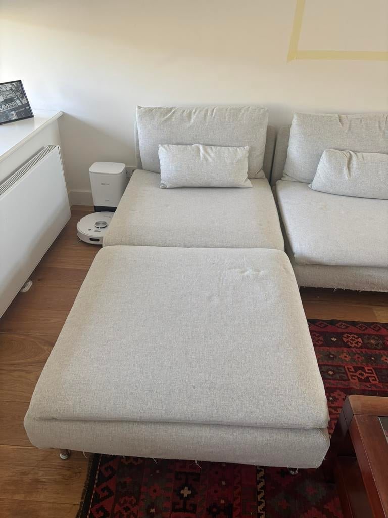 Ikea Soderhamn sectional and ottoman pieces (2), Ophalen, Eenpersoons, 150 tot 200 cm, Zo goed als nieuw