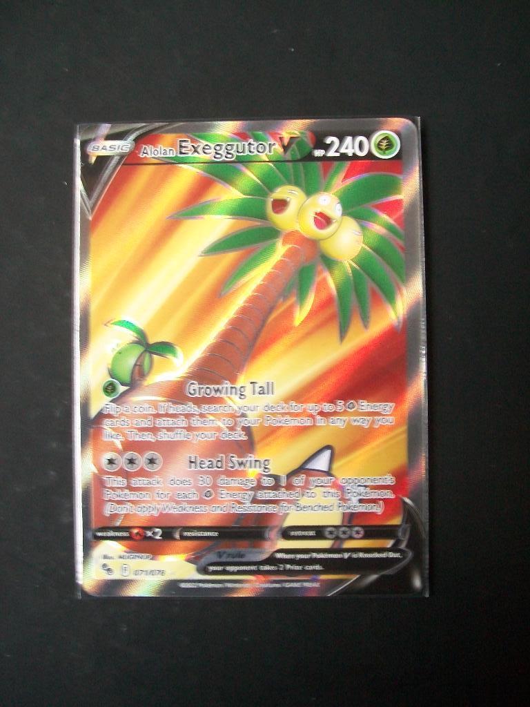 9852: Nieuwe Pokemon GO Kaart EXEGGUTOR V HP 240 (071/078), Verzenden, Nieuw, Losse kaart, Foil