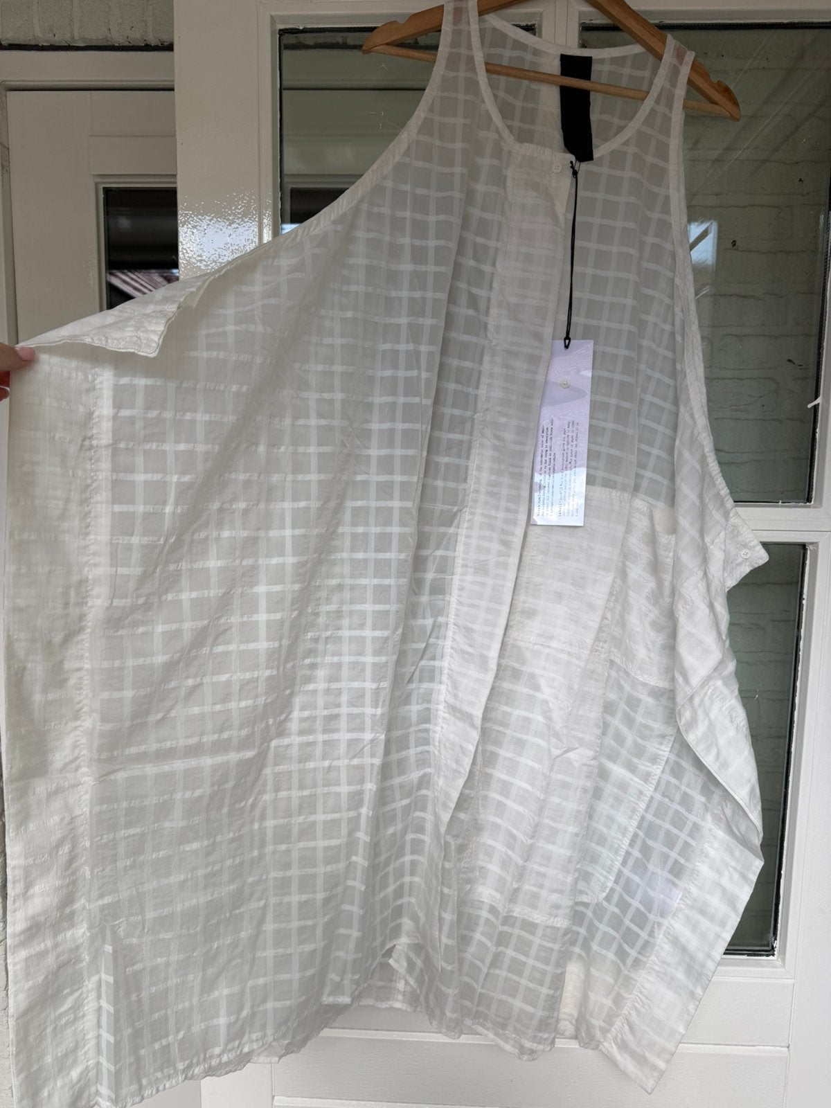 Offwhite check jurk Rundholz maat OS, Wit, Rundholz, Nieuw, Wachtendonk