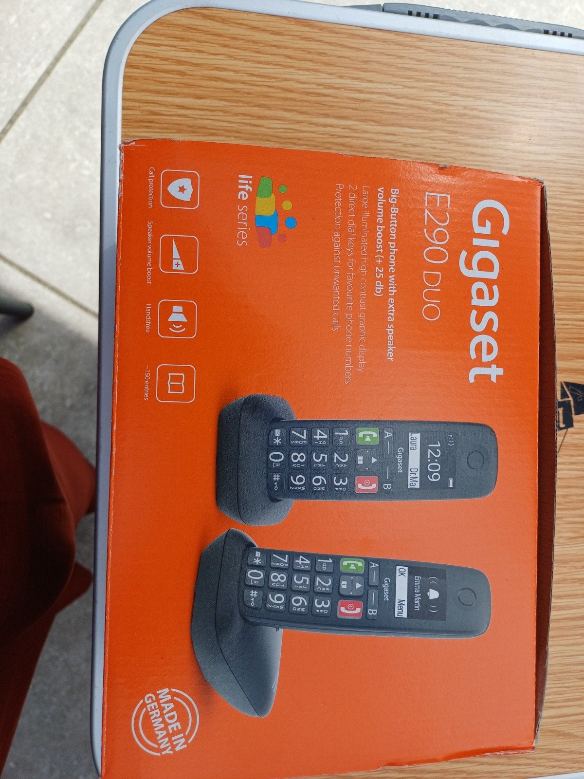 Gigaset E290 duo SENIOREN, Ophalen of Verzenden, Zo goed als nieuw, 2 handsets