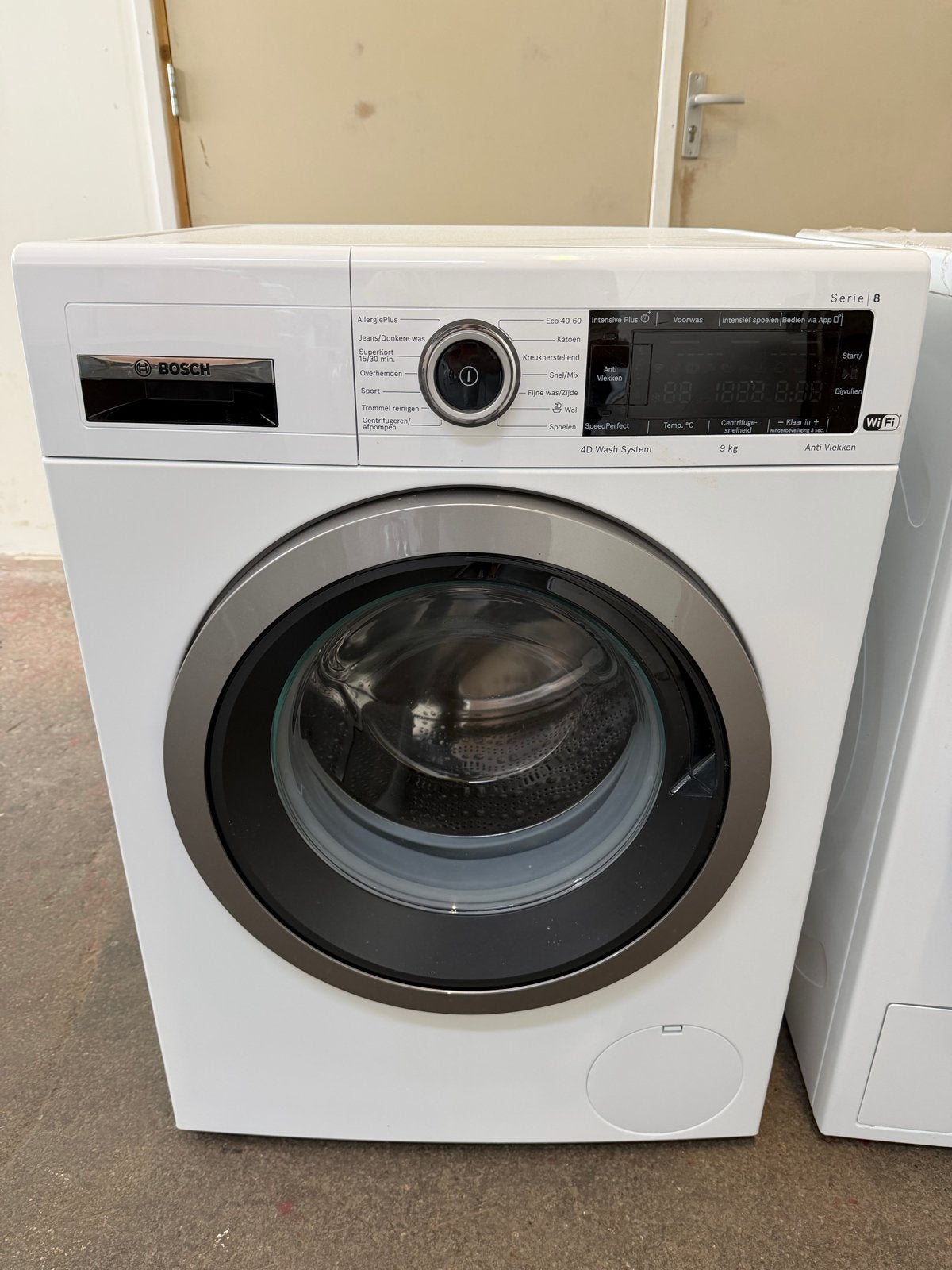 Bosch Serie 8 Wasmachine 9kg XXL 4D Wash Systeem WiFi Nieuw, Ophalen, 1200 tot 1600 toeren, 8 tot 10 kg, Nieuw