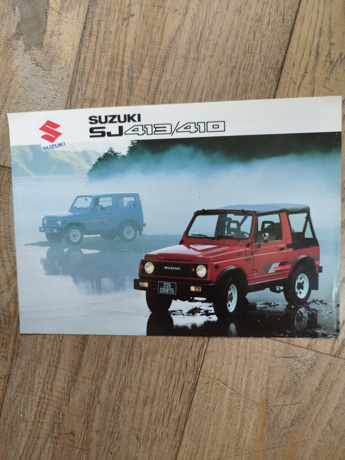 Suzuki SJ413/410 brochure uit 1984 - 4 pagina's, Ophalen of Verzenden, Zo goed als nieuw, Suzuki