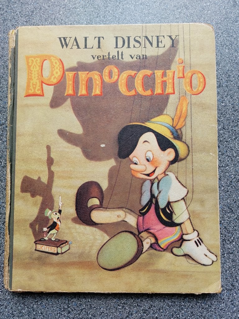 Pinocchio Walt Disney, uitgave jaren 60, druk de IJsel Deve, Ophalen of Verzenden