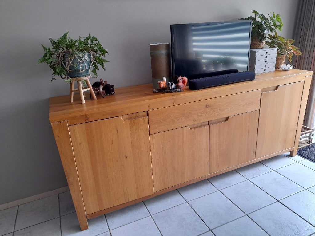 Dressoir eikenhout, Huis en Inrichting, Ophalen, Gebruikt, Eikenhout, 200 cm of meer