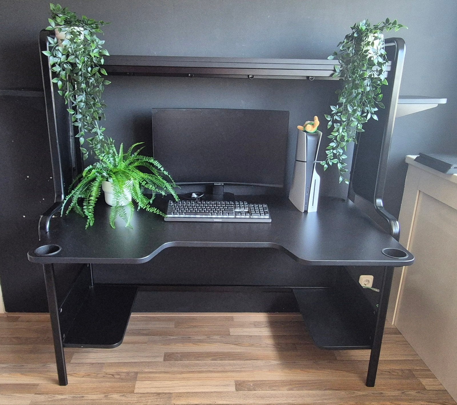IKEA FREDDE Gamingbureau met LED-strip, Ophalen, Gebruikt