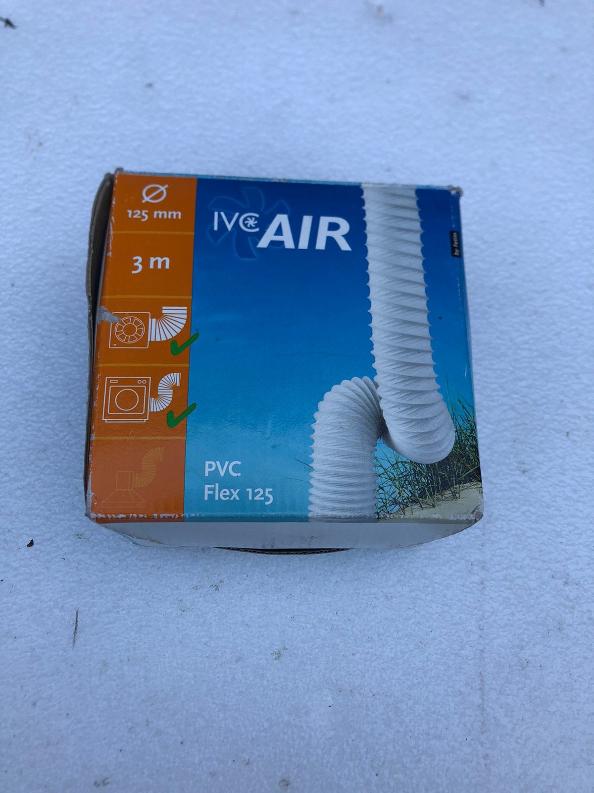 PVC flex buis 125mm 3 meter, Ophalen of Verzenden, Zo goed als nieuw, Overige fittingen, Led-lamp